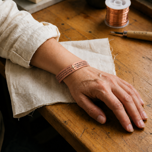 Helen's Creed Copper Bracelet