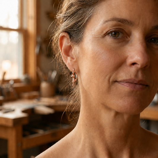 Helen's Kiln Copper Earrings