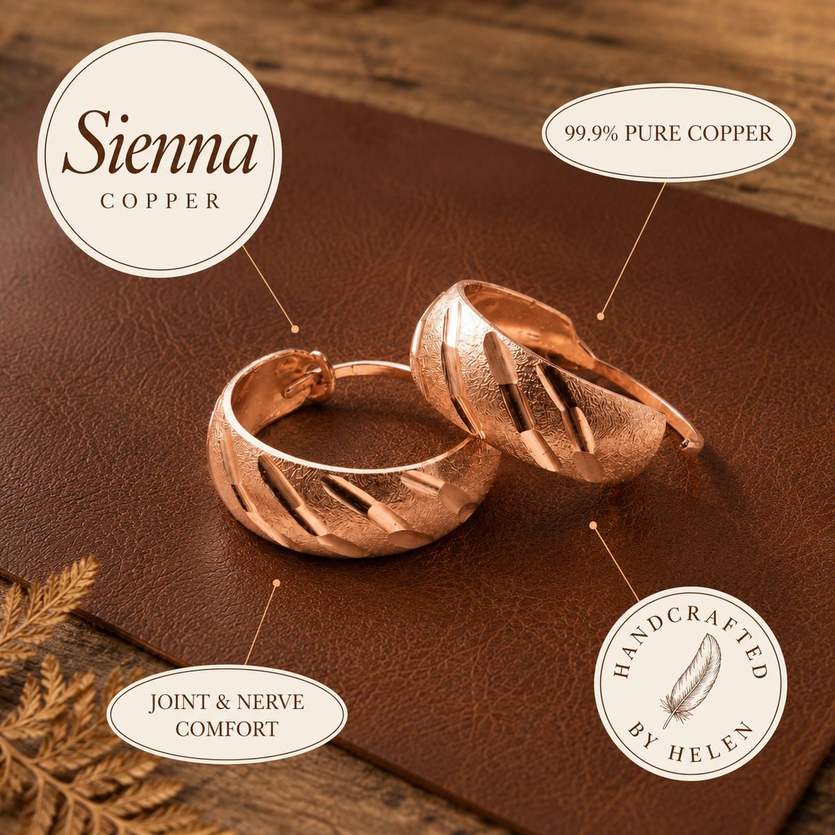 Helen's Sienna Copper Earrings