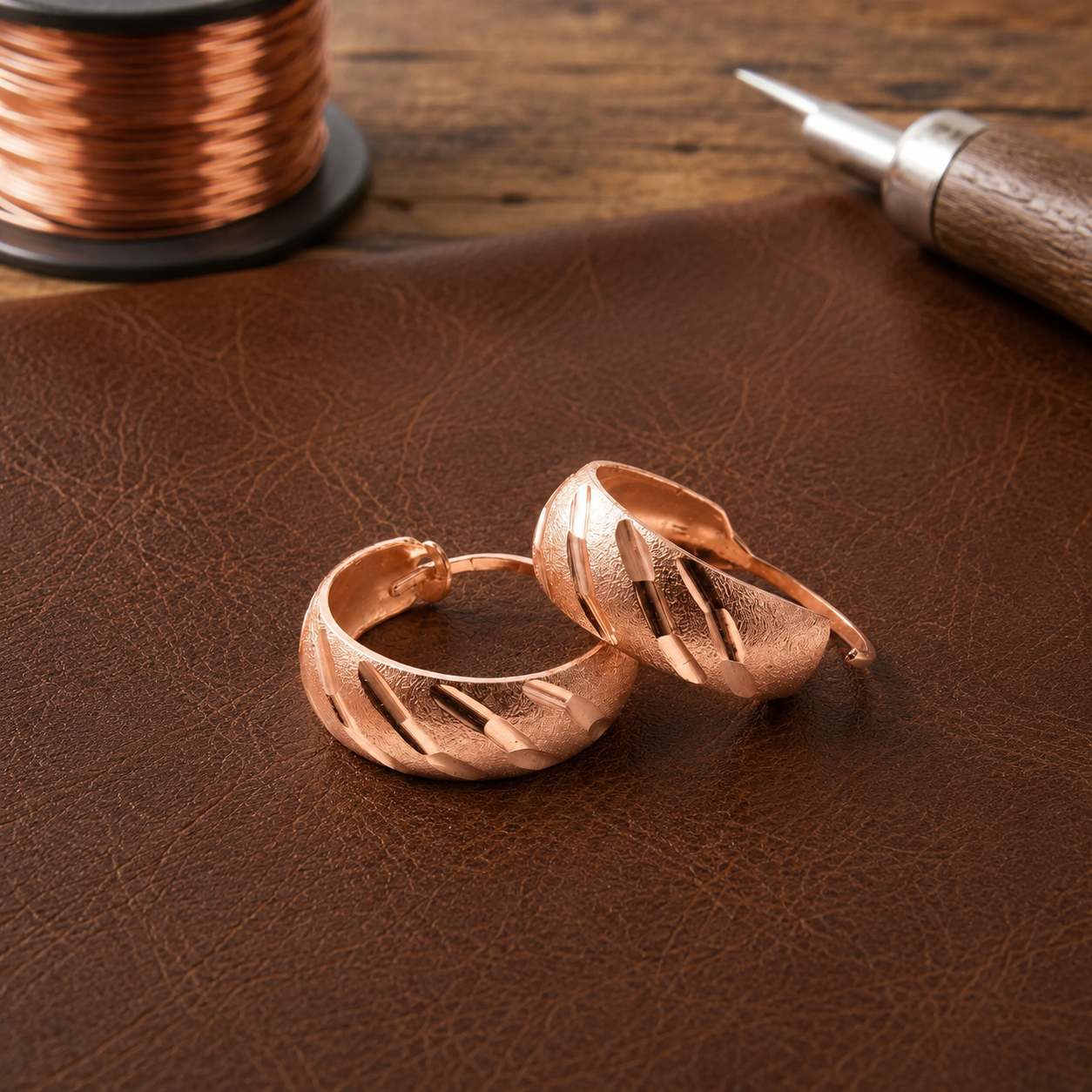 Helen's Sienna Copper Earrings