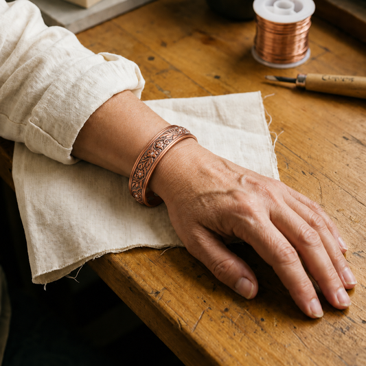 Helen's Sprig Copper Bracelet