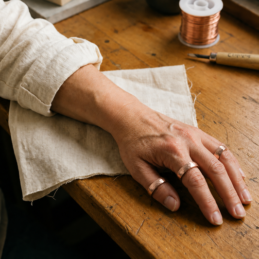 Helen's Dint Copper Ring