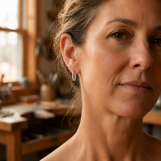 Helen's Clasp Copper Earrings