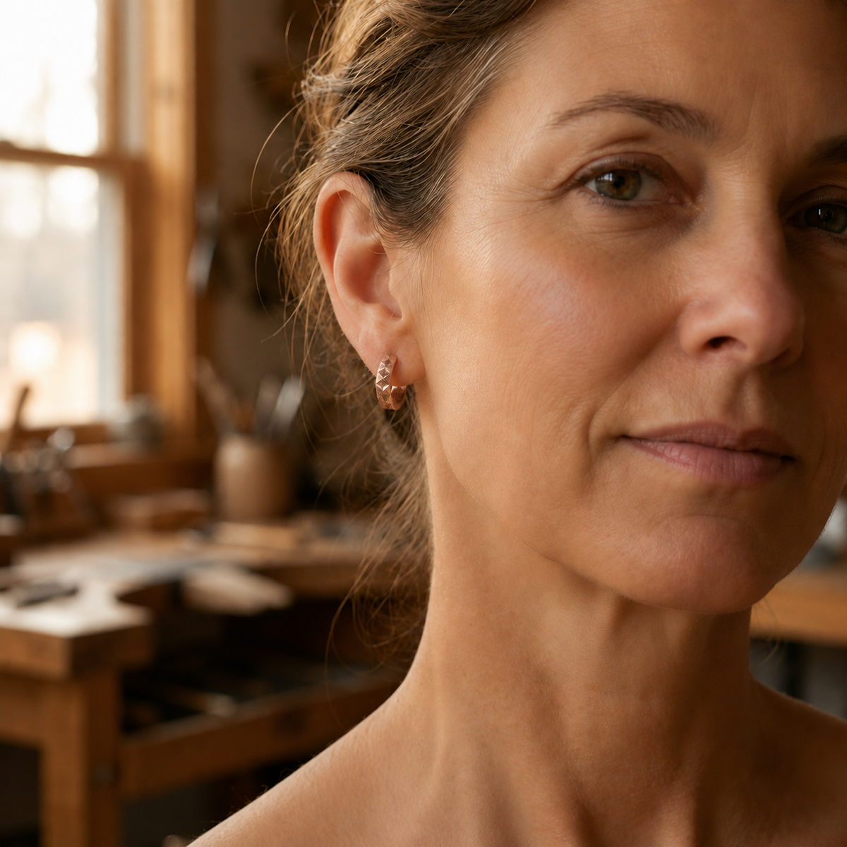 Helen's Spike Copper Earrings