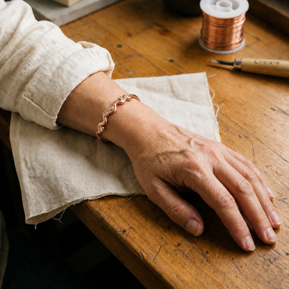 Helen's Ripple Copper Bracelet
