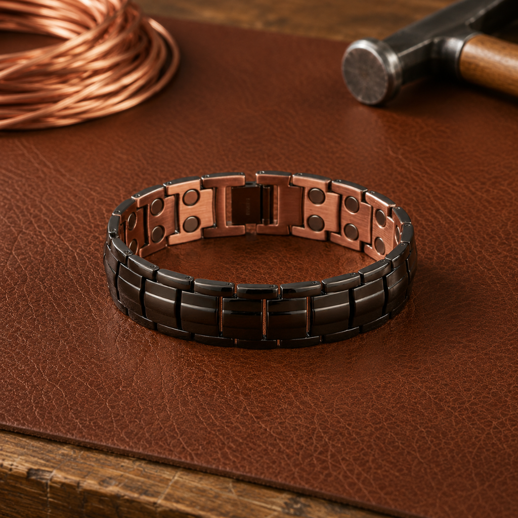 Helen's Ochre Men's  Copper Bracelet