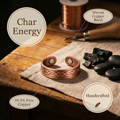 Helen's Char Copper Ring