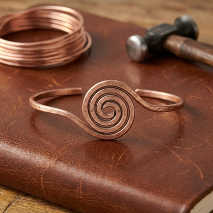 Helen's Coil Copper Anklet