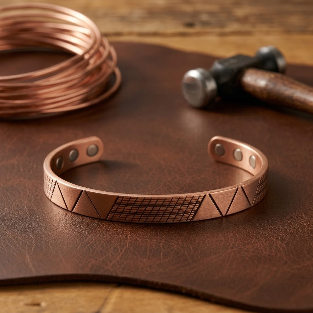 Helen's Crest Copper Bracelet