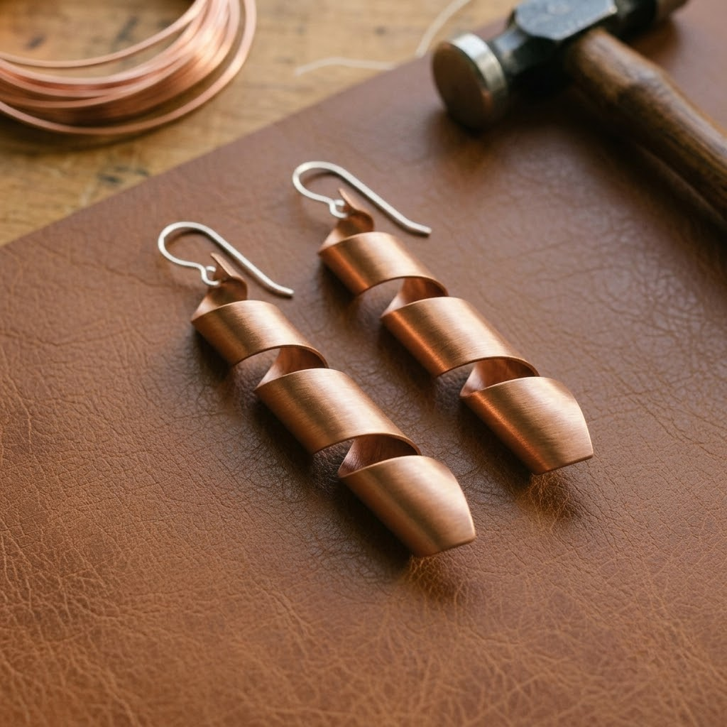 Helen's Dusk Copper Earrings