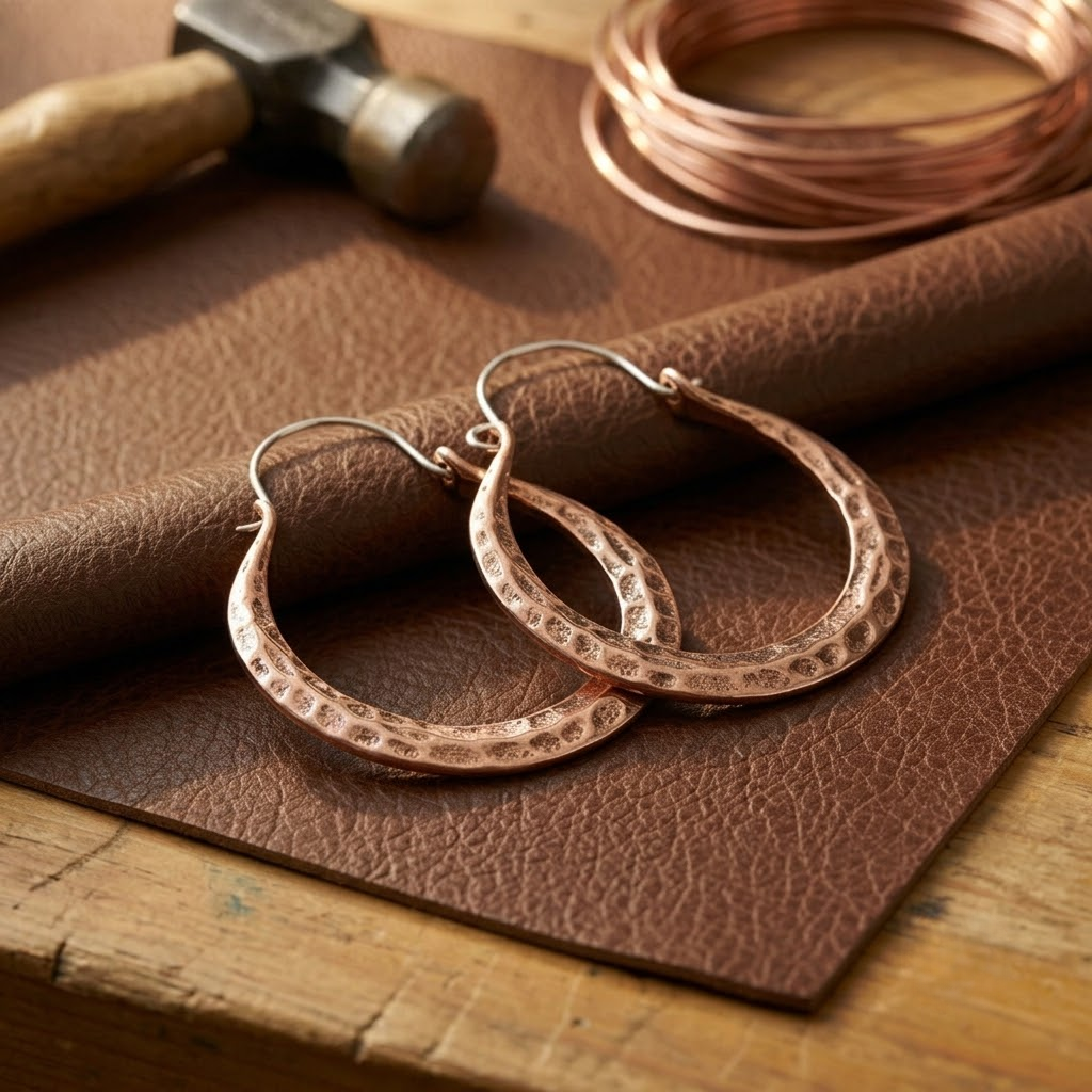 Helen's Ember Copper Earrings