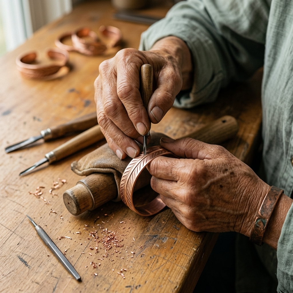 Helen's Root Copper Bracelet