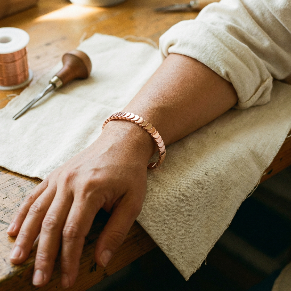Helen's Tide Copper Bracelet