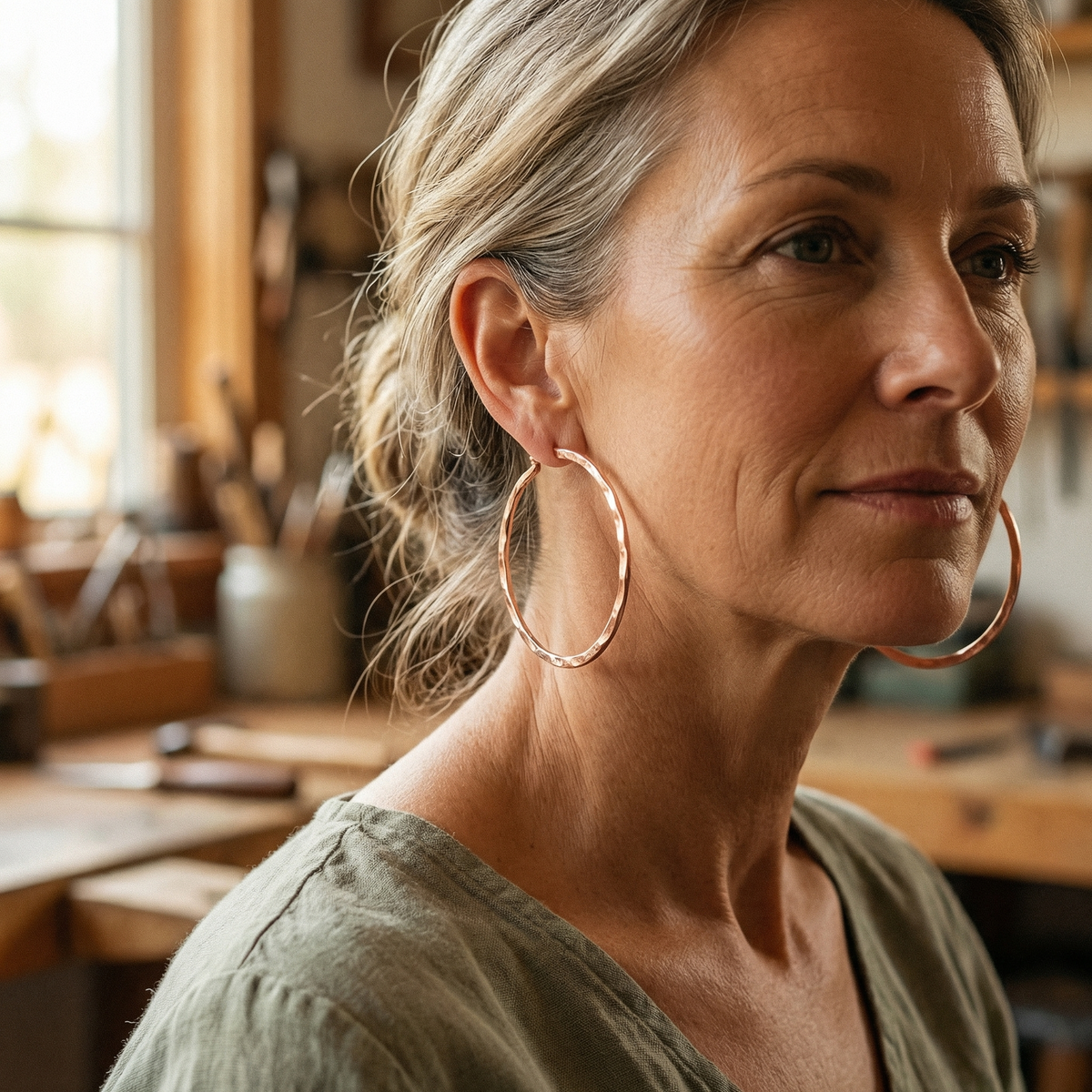 Helen's Willow Copper Earrings