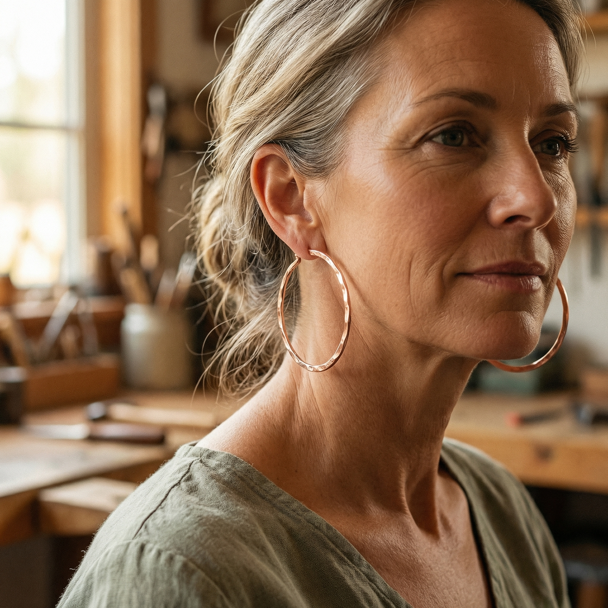 Helen's Willow Copper Earrings