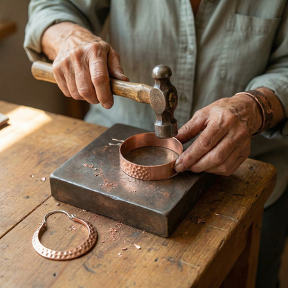 Helen's Ember Copper Earrings