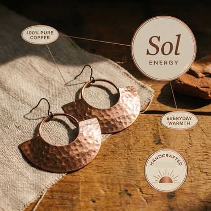 Helen's Sol Copper Earrings