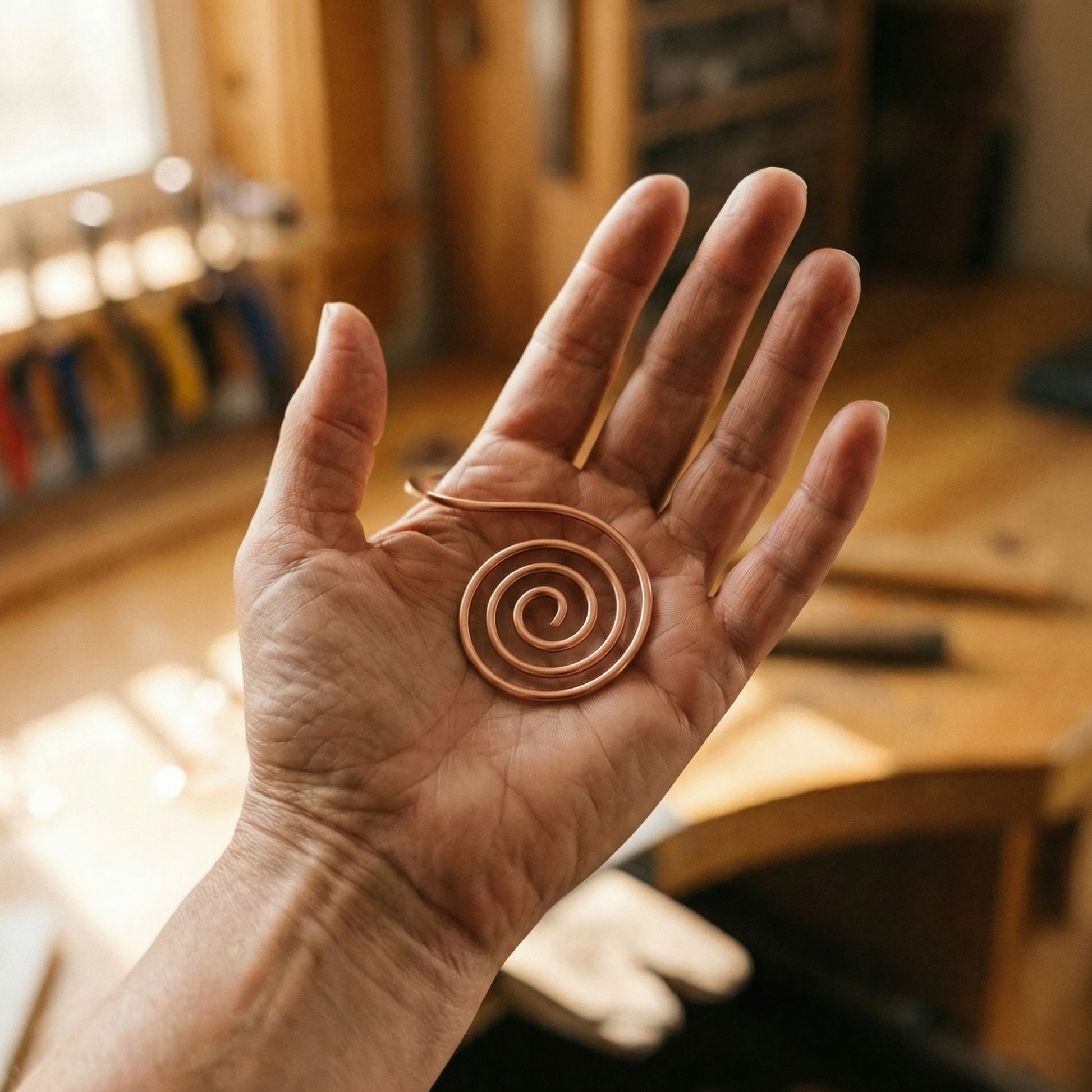 Helen's Flow Copper Hand Spiral