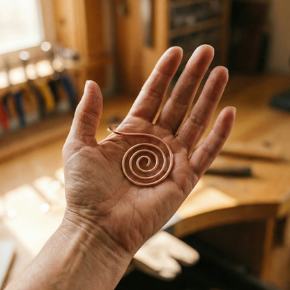 Helen's Flow Copper Hand Spiral