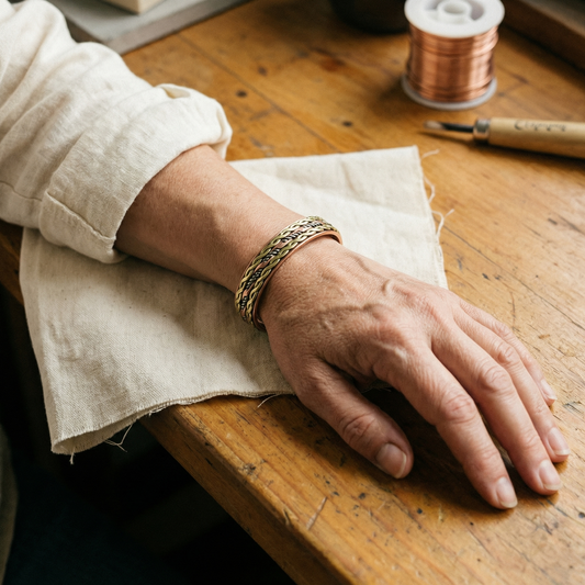 Helen's Weave Copper Bracelet