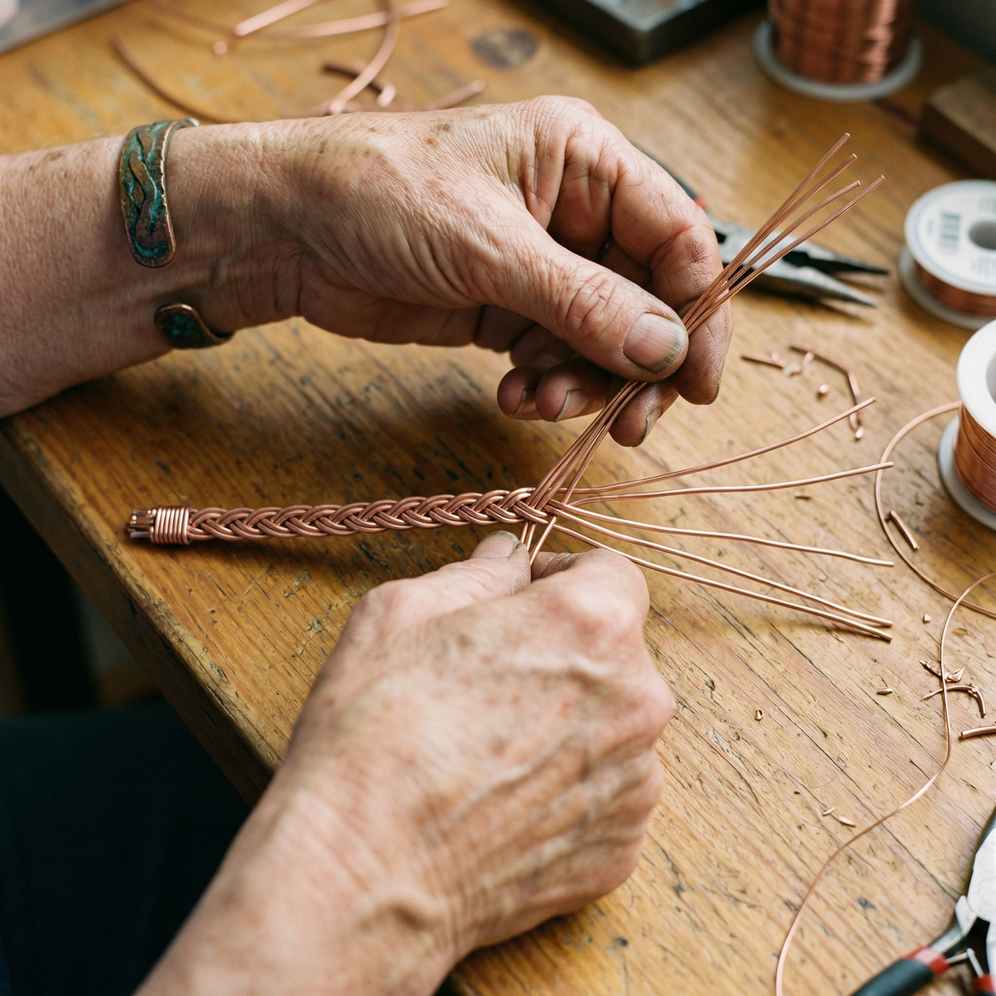 Helen's Reed Copper Anklet