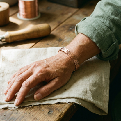 Helen's Lodestone Copper Bracelet