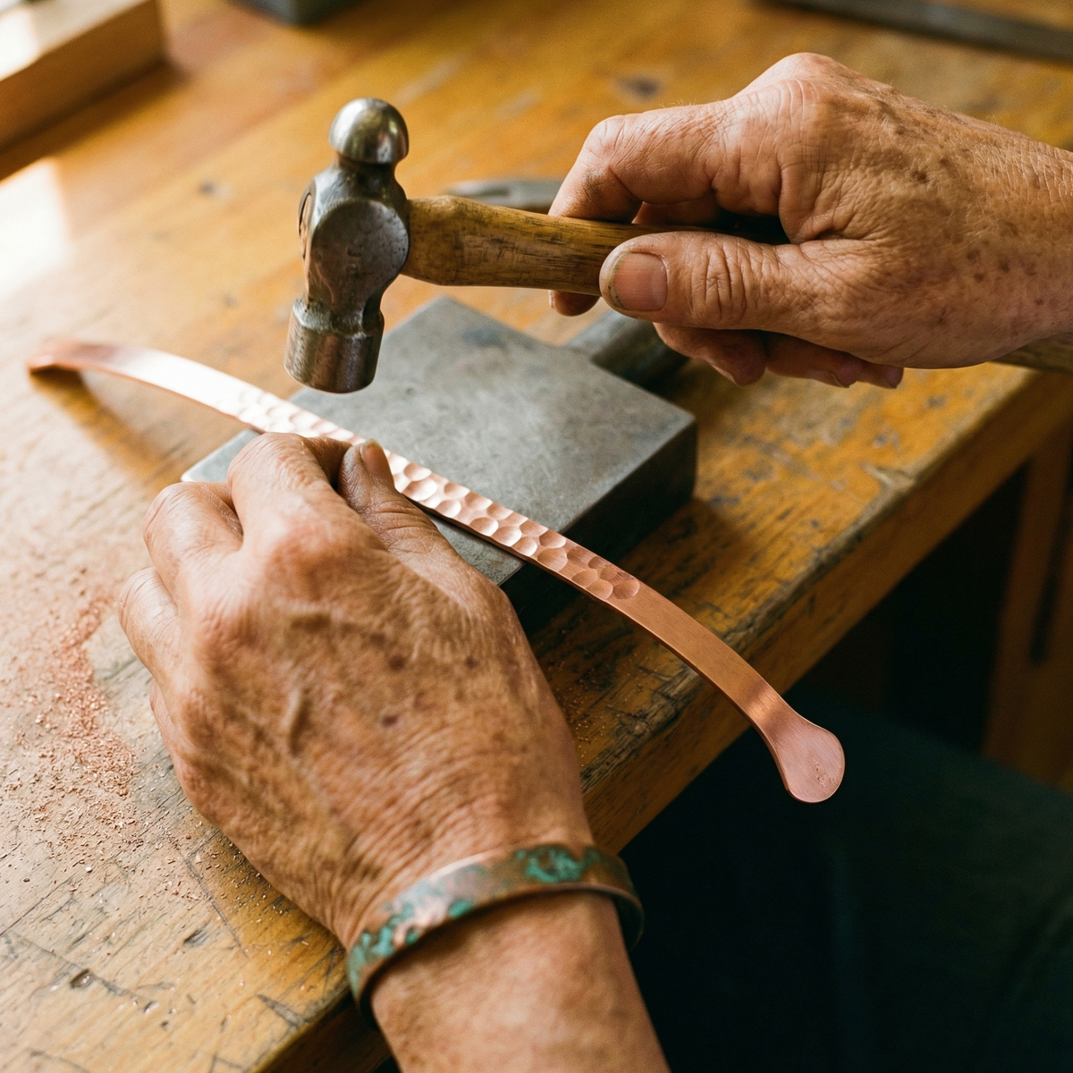 Helen's Lodestone Copper Bracelet