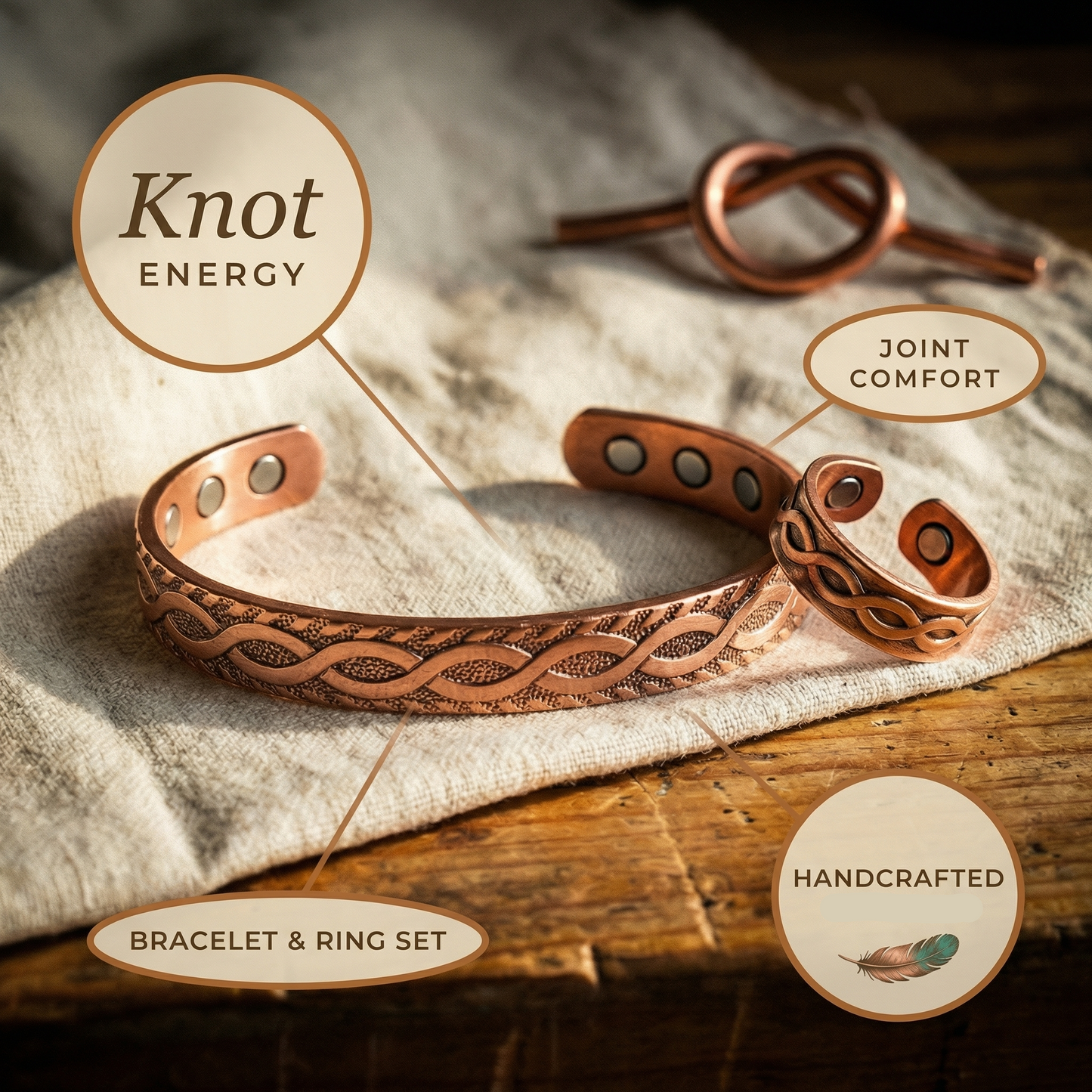 Helen's Knot Copper Set