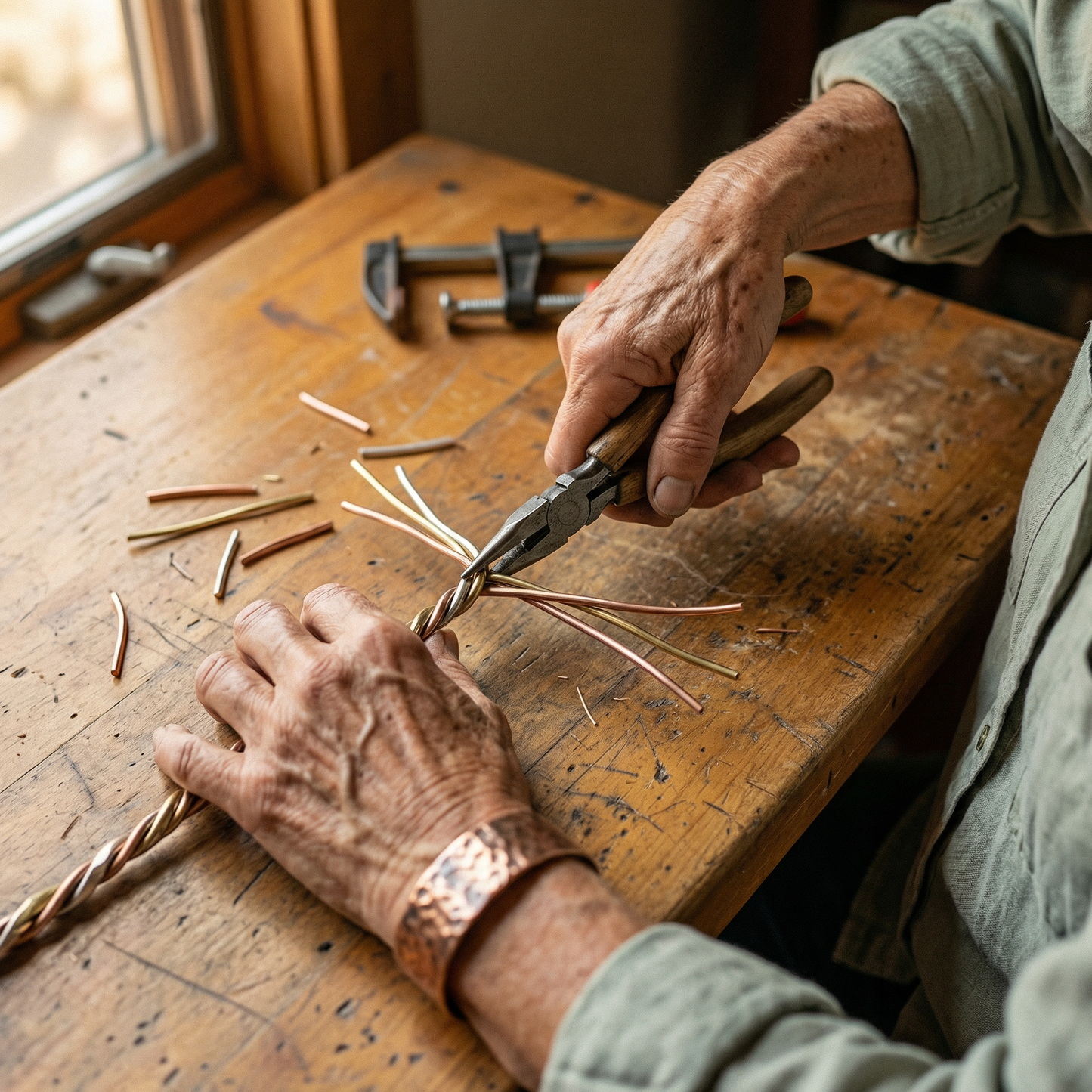Helen's Stone Copper Bracelet