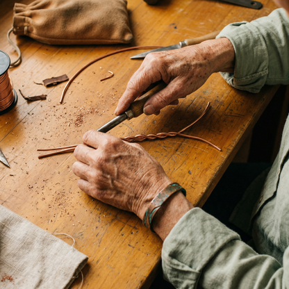 Helen's Seam Copper Bracelet