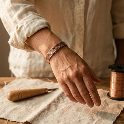 Helen's Moss Copper Bracelet