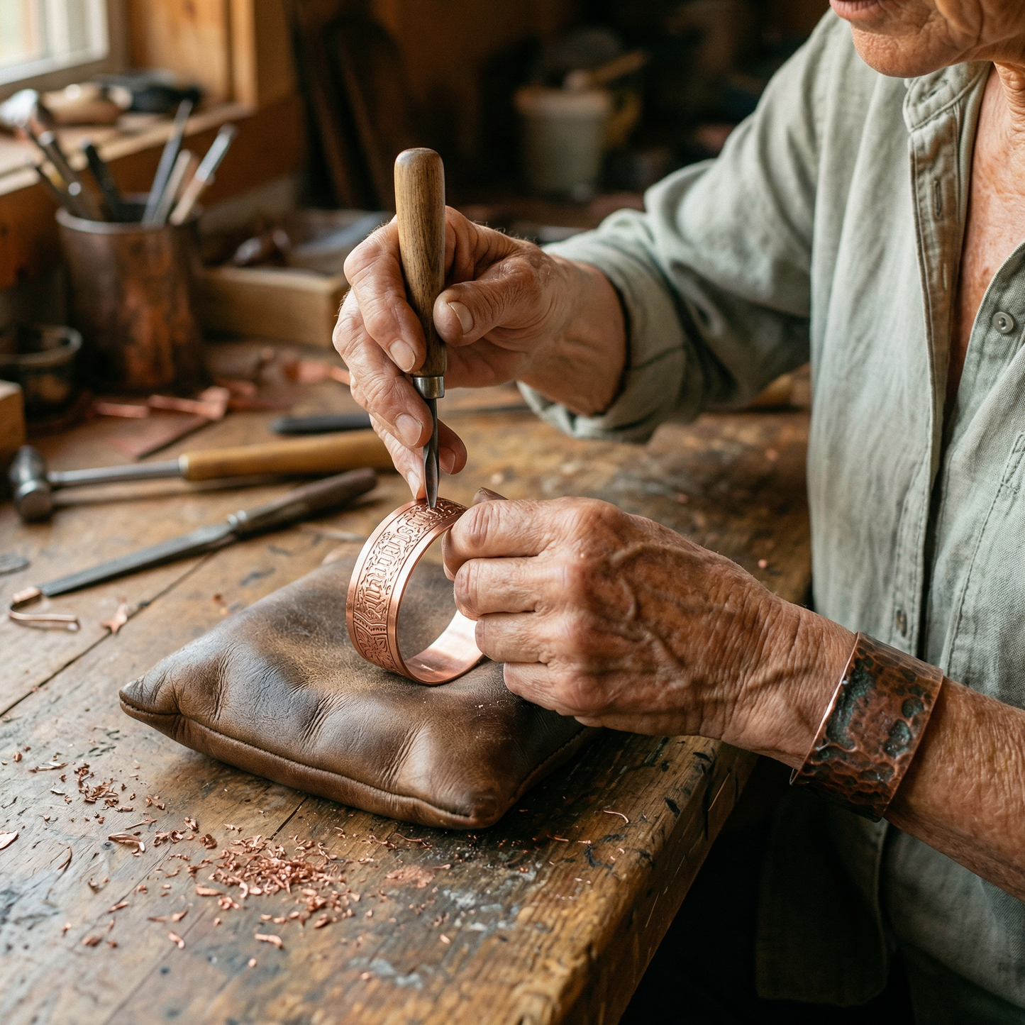 Helen's Drift Copper Bracelet