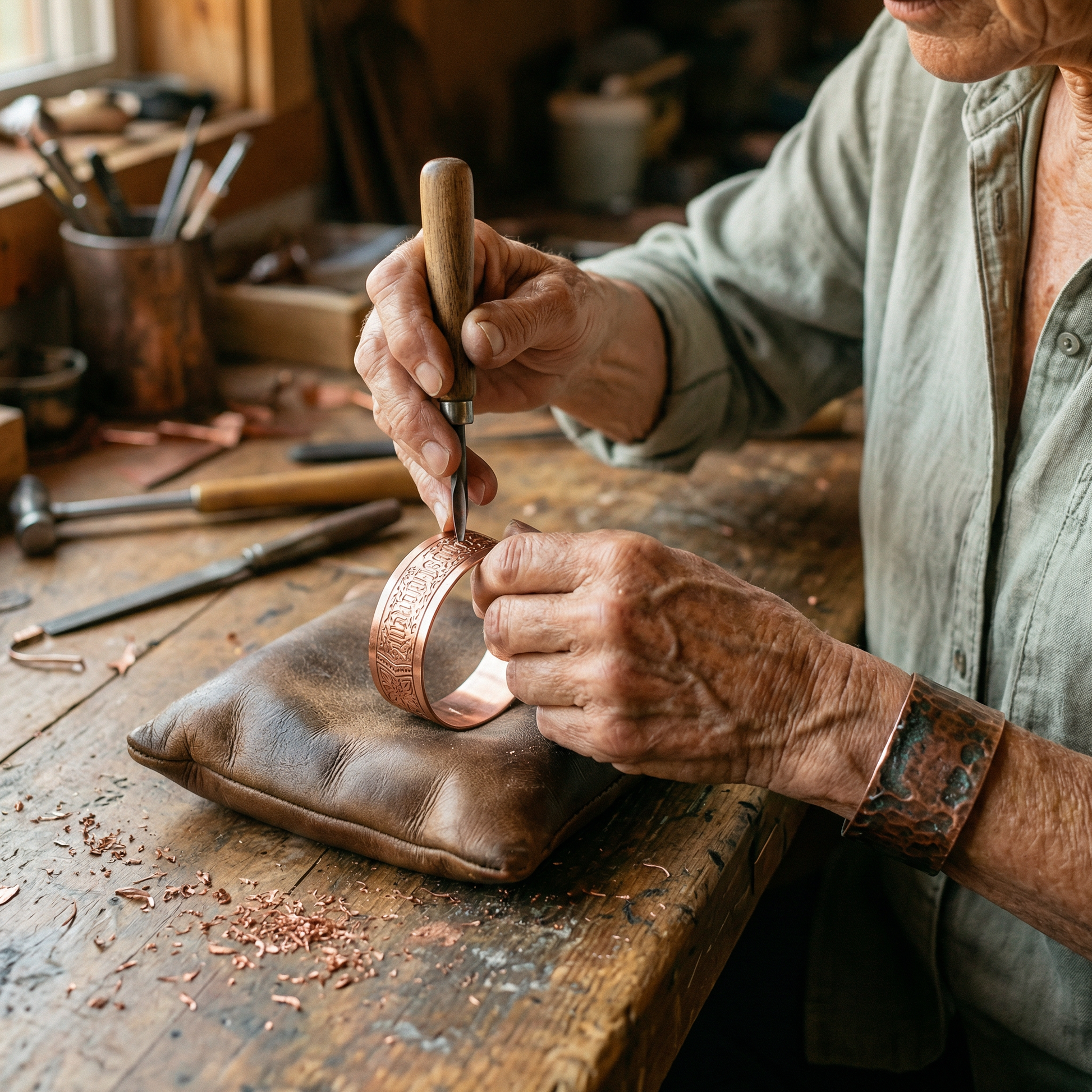Helen's Drift Copper Bracelet