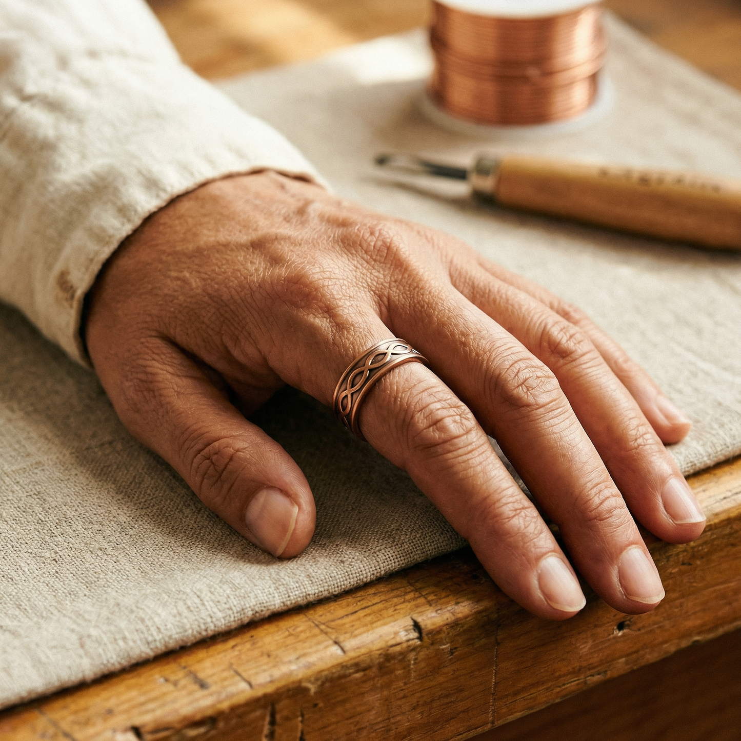 Helen's Char Copper Ring