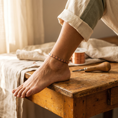 Helen's Shore Copper Anklet