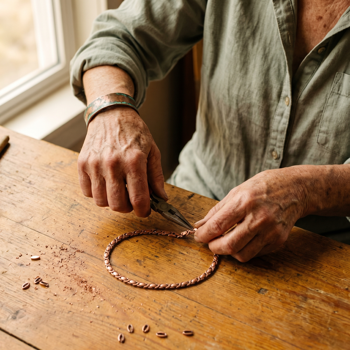 Helen's Cedar Copper Necklace