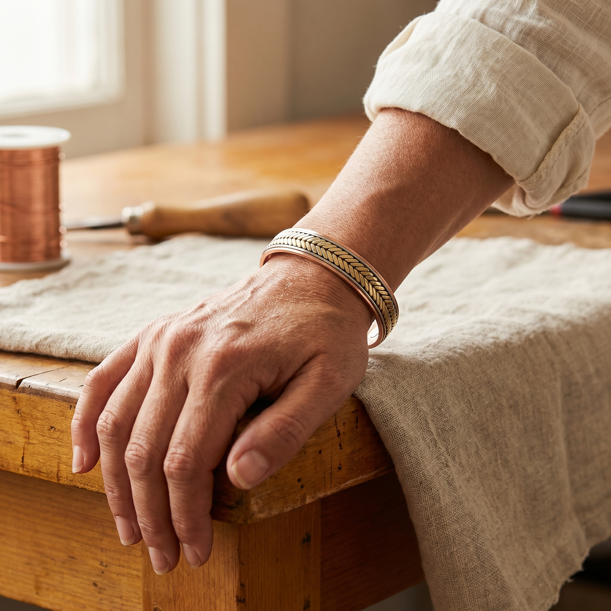 Helen's Harvest Copper Bracelet