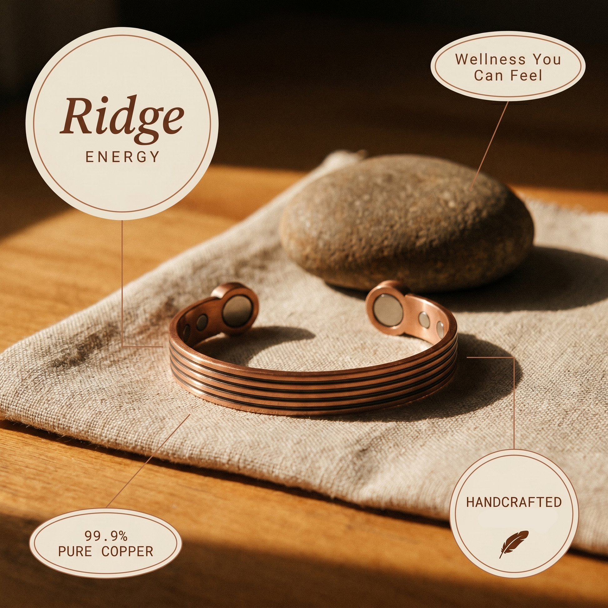 Helen's Ridge Copper Bracelet