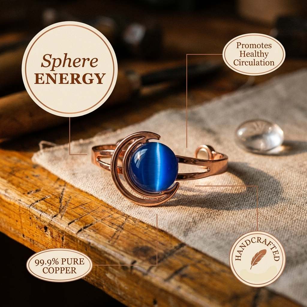 Helen's Sphere Copper Bracelet