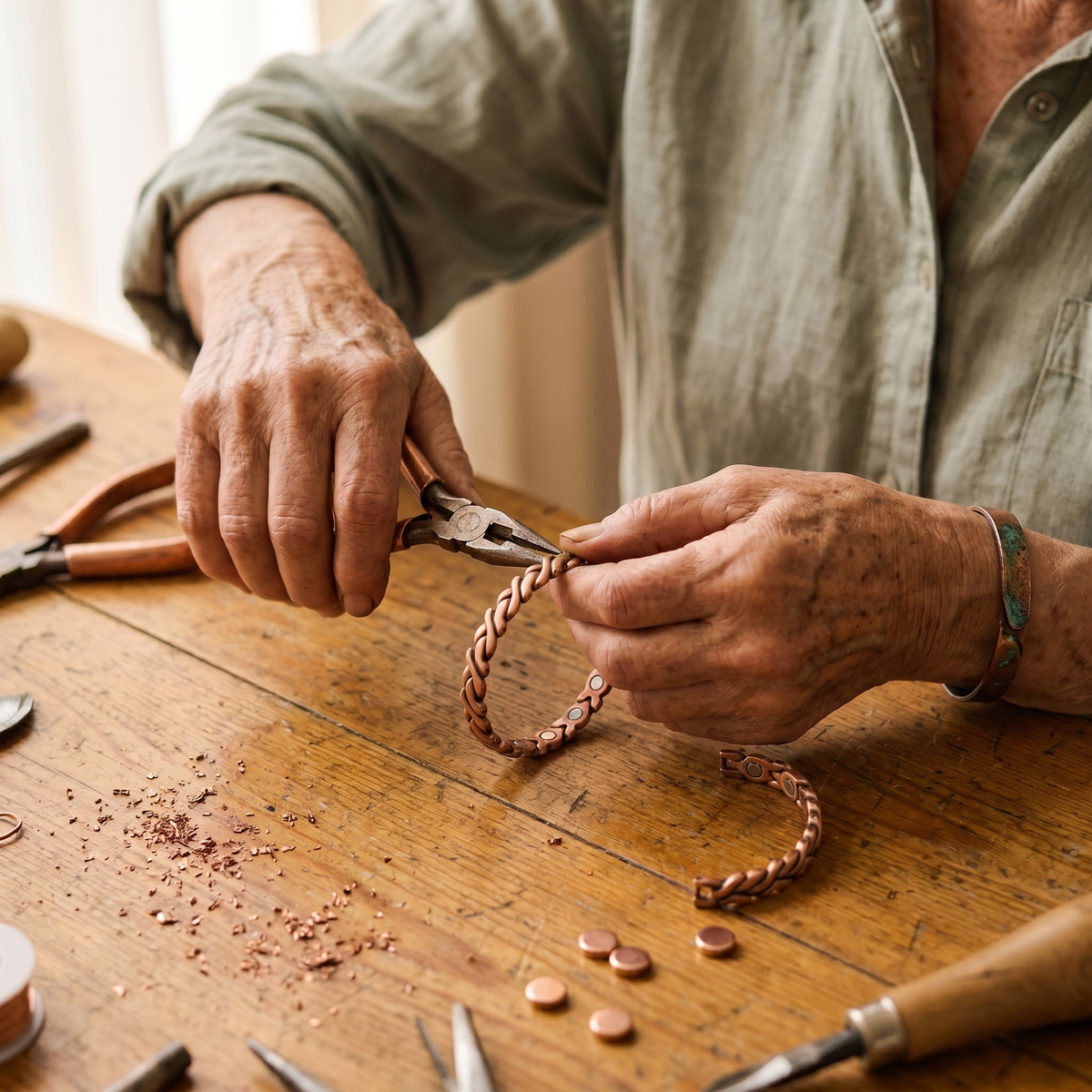 Helen's Dune Copper Anklet