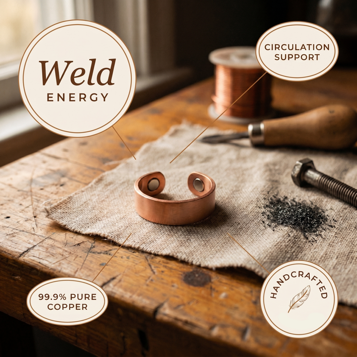 Helen's Weld Copper Ring