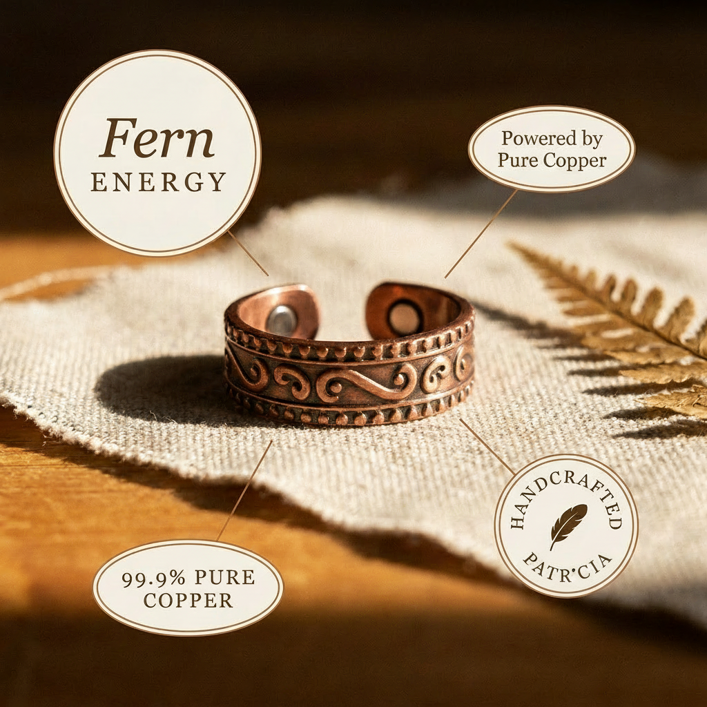 Helen's Fern Copper Ring