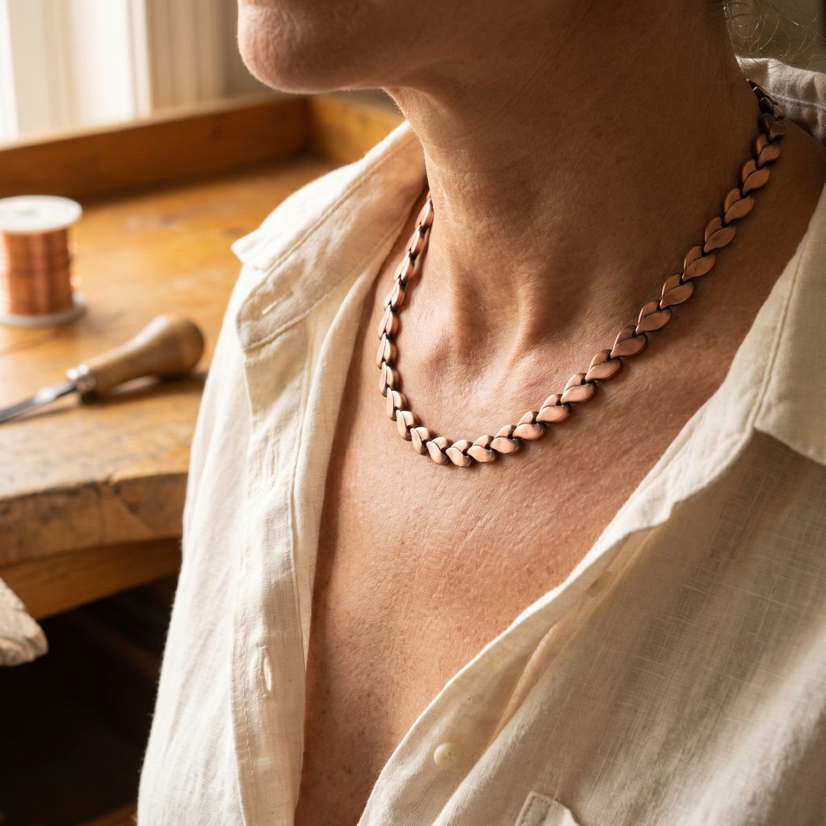 Helen's Briar Copper Necklace