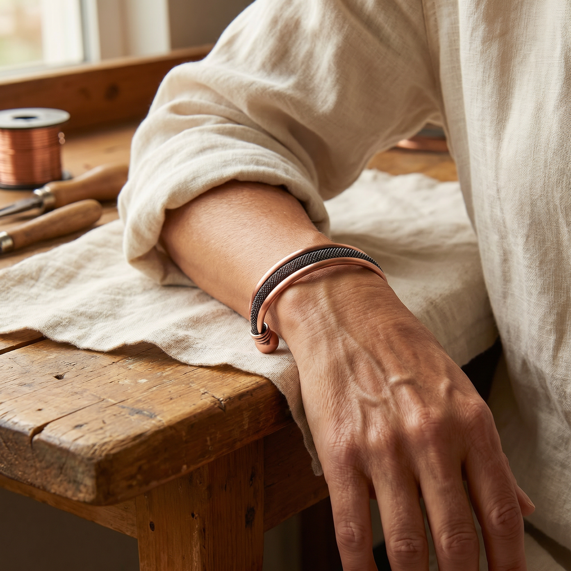 Helen's Cairn Copper Bracelet