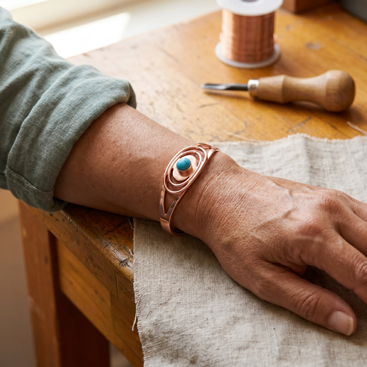Helen's Sedge Copper Bracelet