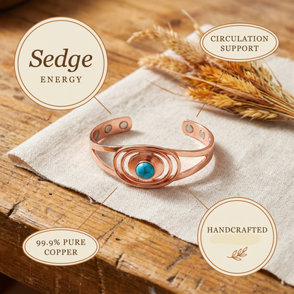 Helen's Sedge Copper Bracelet