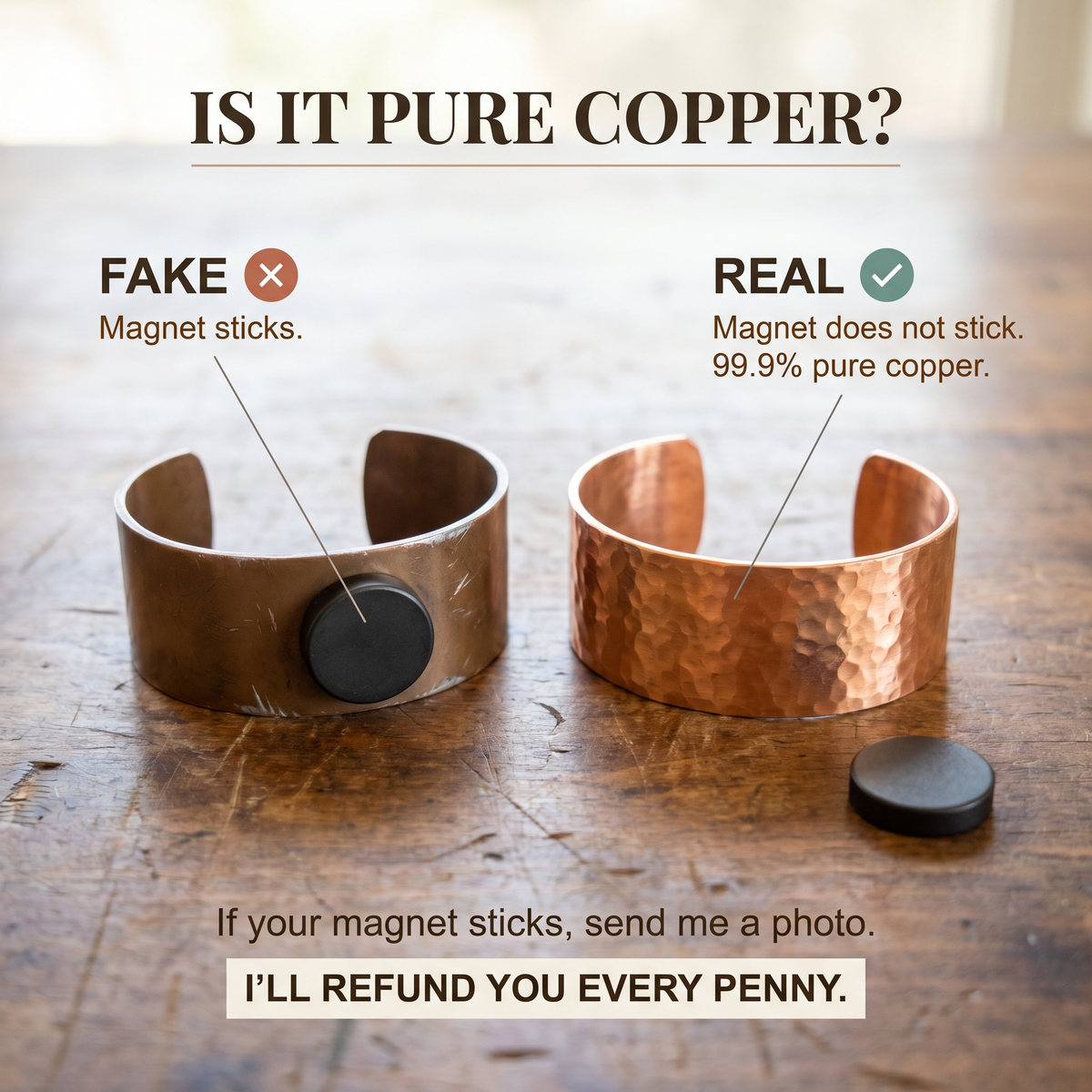 Helen's Bolt Copper Bracelet