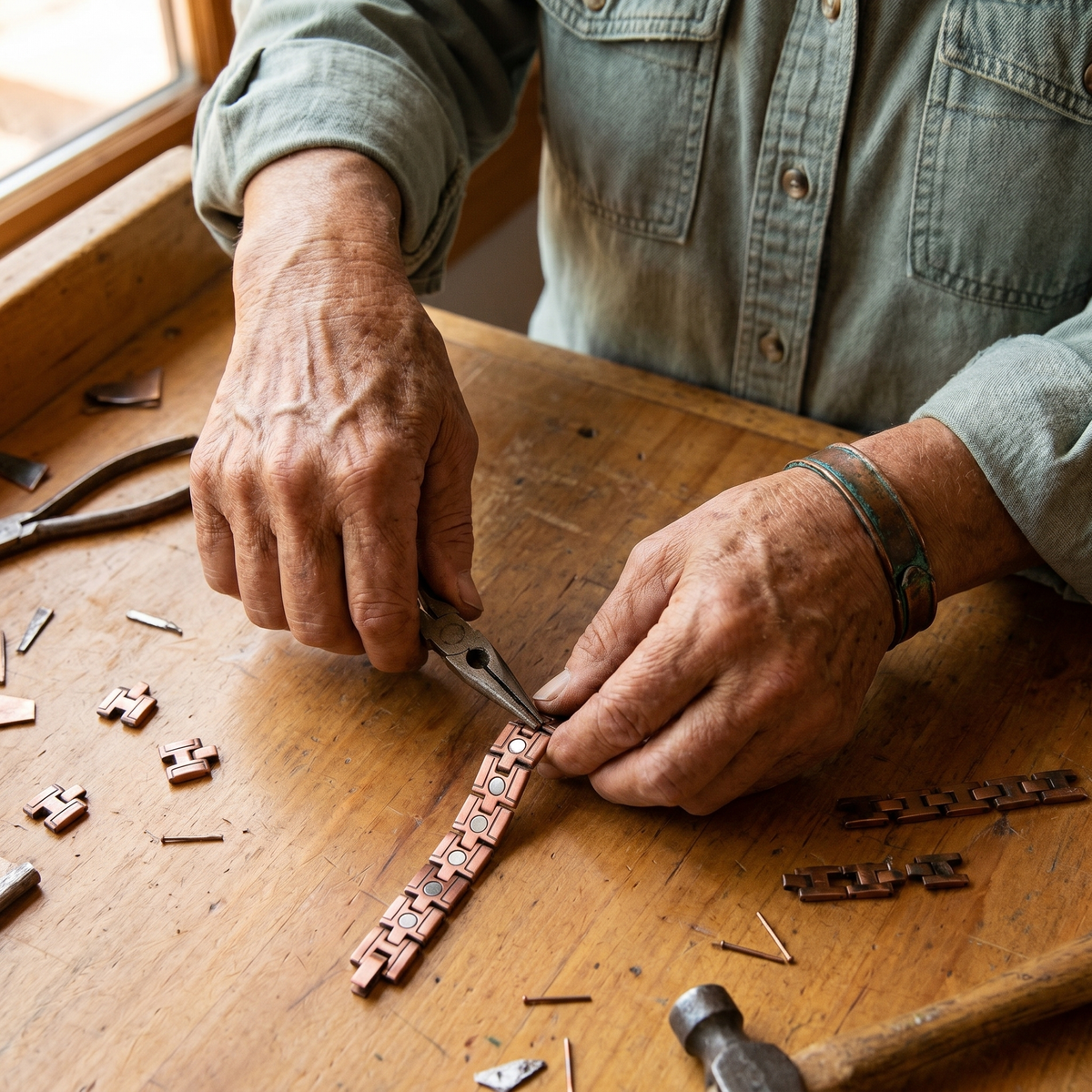 Helen's Gorse Men's Copper Bracelet