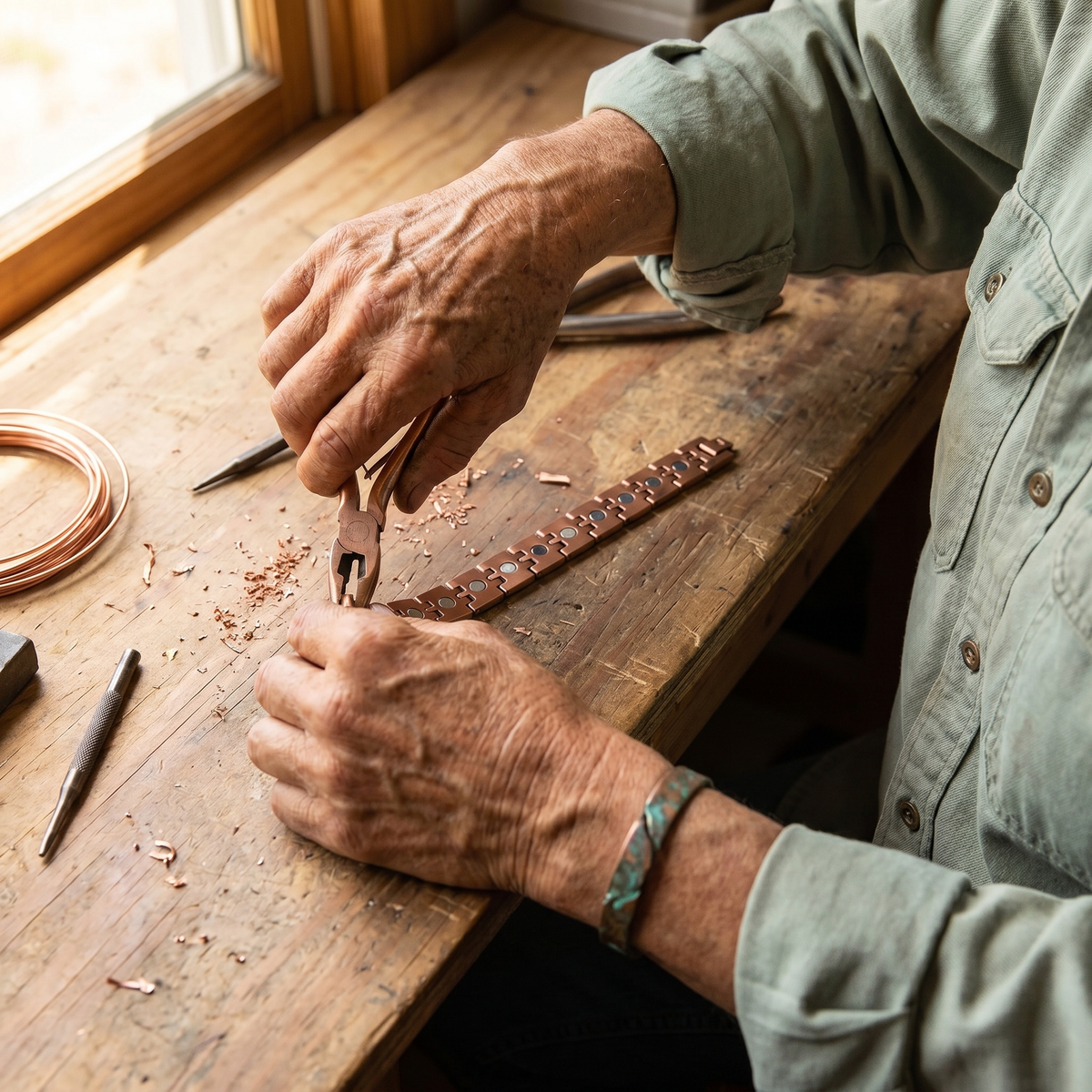 Helen's Pike Men's Copper Bracelet