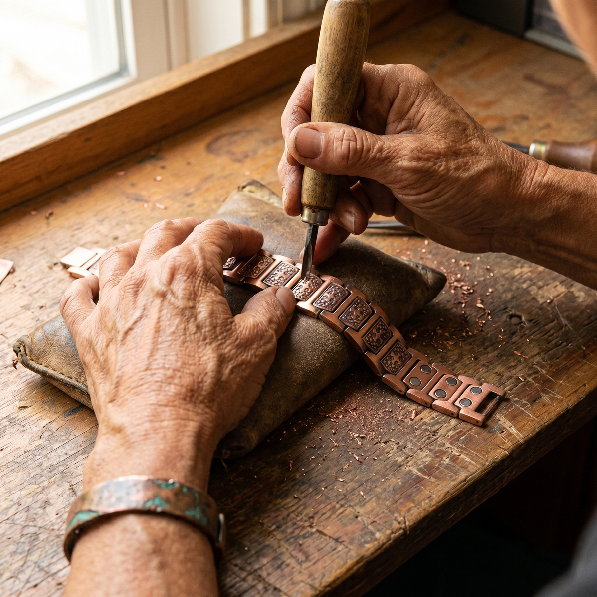 Helen's Gale Men's Copper Bracelet